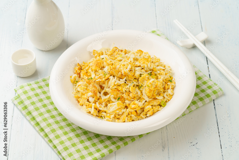 Special Chinese Cuisine Small Whitebait Scrambled Eggs Special Chinese Cuisine Small Whitebait Scrambled Eggs