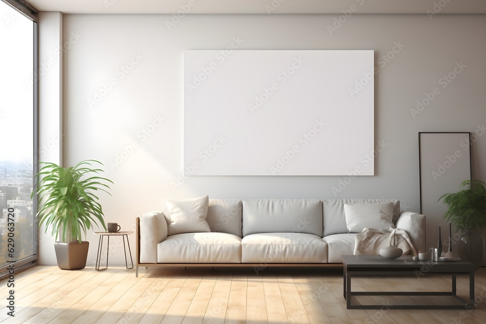 Well-Organized Living Area, generative, ai Well-Organized Living Area, generative, ai