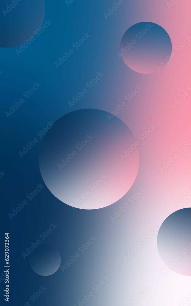 Gradient circle abstract poster background