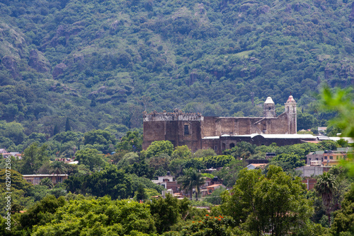 View of the Tepoztlan Monastery  from the hill.