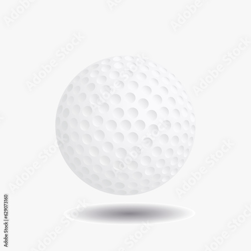 Golf ball isolated on white background. Golf Vector illustration.