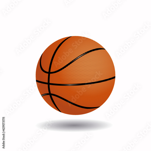 Basketball vector isolated on white background.