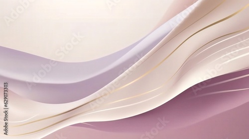 Generative AI : Premium background design with Champagne and Mauve line pattern texture in luxury pastel colour. Abstract horizontal vector template for business banner, formal backdrop, prestigious v