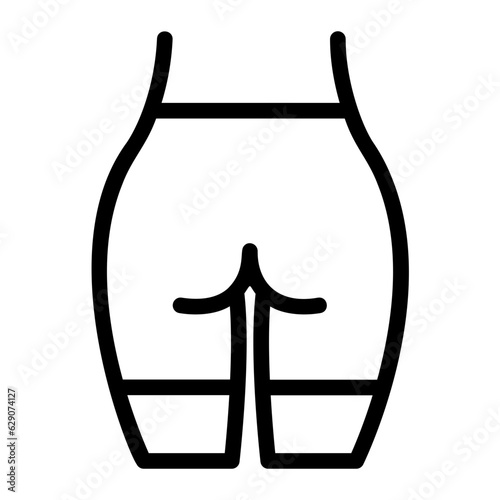 gluteus line icon