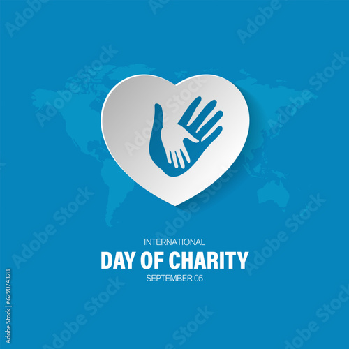 International Day Of Charity September 05 Background Vector illustration 