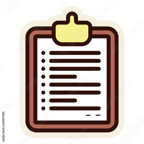 clipboard sticker