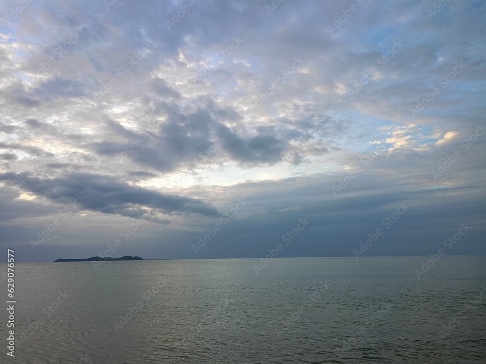 clouds over the sea in morning south Thailand 