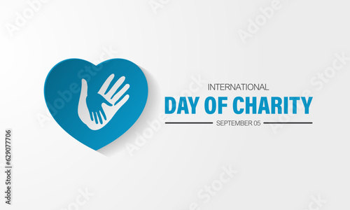 International Day Of Charity September 05 Background Vector illustration 