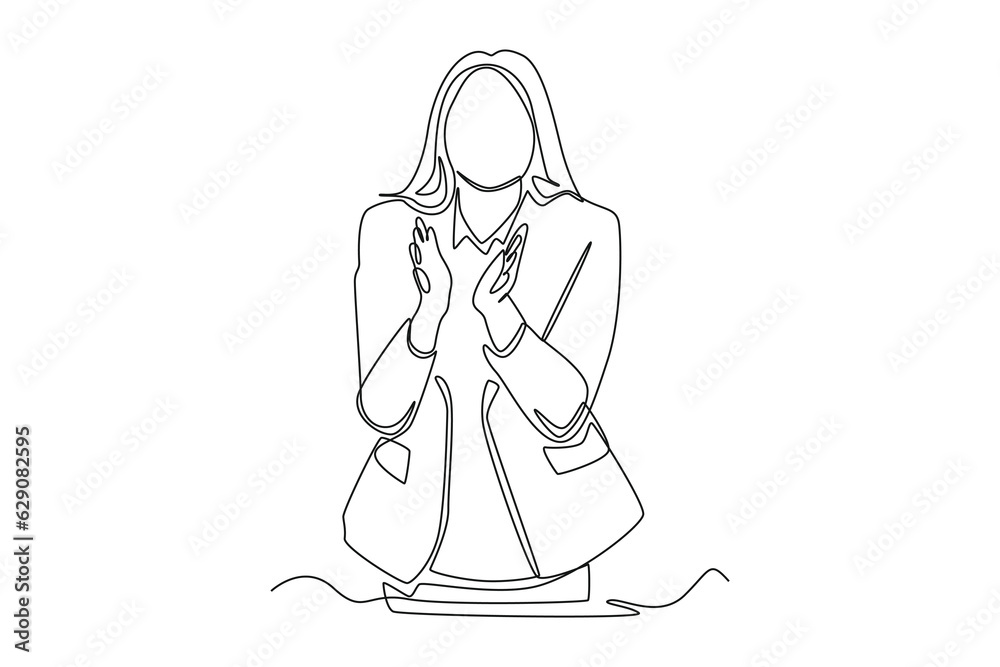 Continuous one line drawing of happy people group, welcoming and applauding concept. Doodle vector illustration in simple linear style. Continuous one line drawing of happy people group, welcoming and applauding concept. Doodle vector illustration in simple linear style.