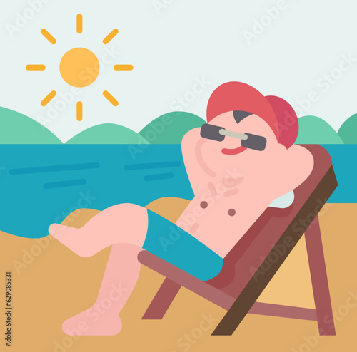 sunbathe  icon
