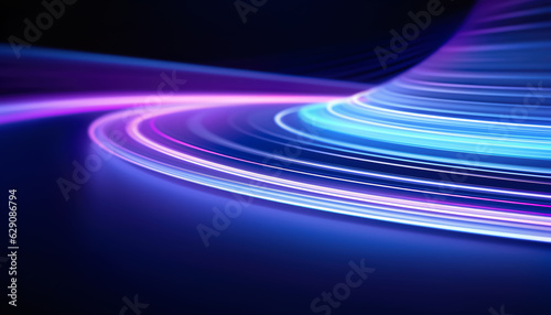 Fototapeta Naklejka Na Ścianę i Meble -  Neon Waves Background