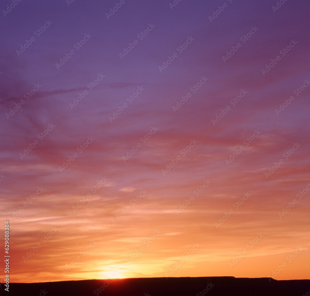 Fototapeta premium sunset in the sky