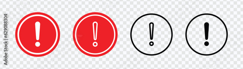 danger and warning signs. Caution signs, attention. Vector icon.
