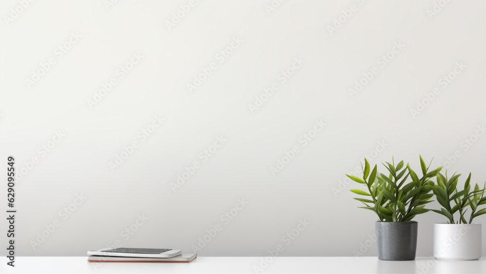 Top view minimalist workspace business background Top view minimalist workspace business background