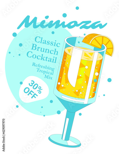 Mimoza classic brunch cocktail refreshing mix photo