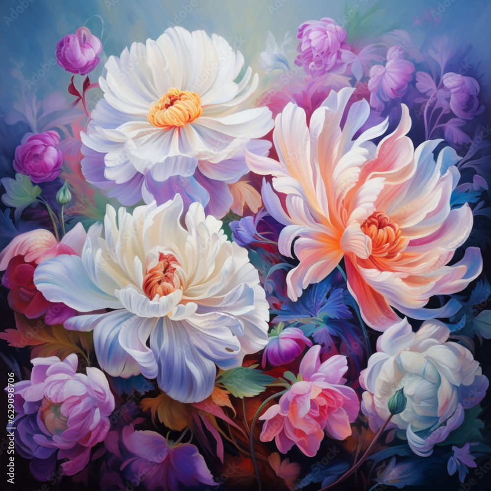 Beautiful colorful flowers, aesthetic, full of beauty Beautiful colorful flowers, aesthetic, full of beauty