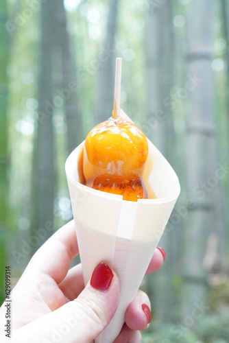 japanes dango bamboo japnes dessert food sweet asian tranditional