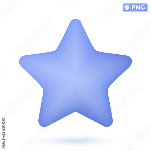 Blue Stars icon symbols. achievements and decor  Customer rating feedback concept. 3D vector isolated illustration design. Cartoon pastel Minimal style. You can used for design ux  ui  print ad.
