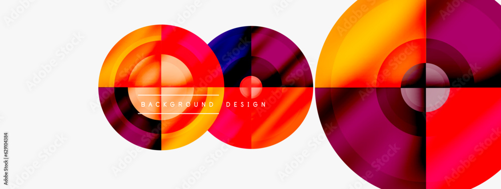 Creative circle geometric abstract background Creative circle geometric abstract background