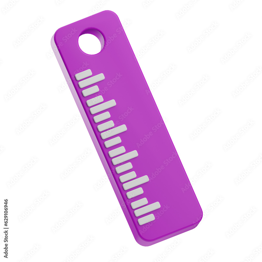 Creative Tools Object Ruler in 3D Illustration Creative Tools Object Ruler in 3D Illustration