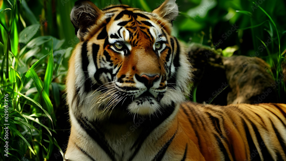 Fototapeta premium tiger in the zoo