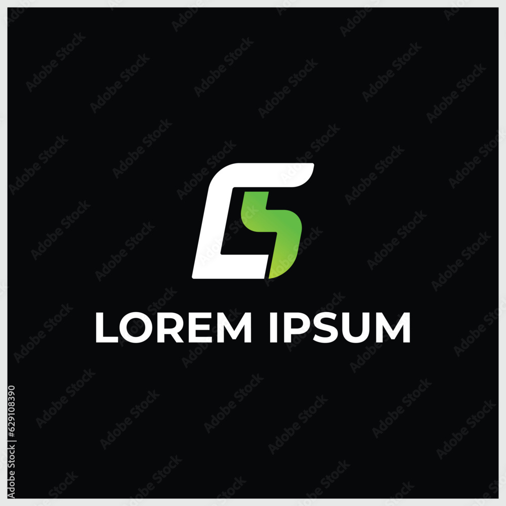 Letters S and C or SC line logo design. Linear minimal stylish emblem. Luxury elegant vector element. Premium business logotype. Graphic alphabet symbol for corporate business identity