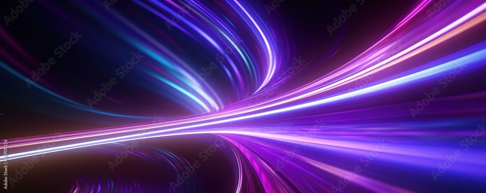 abstract futuristic background with pink blue glowing neon moving high speed wave lines and bokeh lights. Data transfer concept Fantastic wallpaper