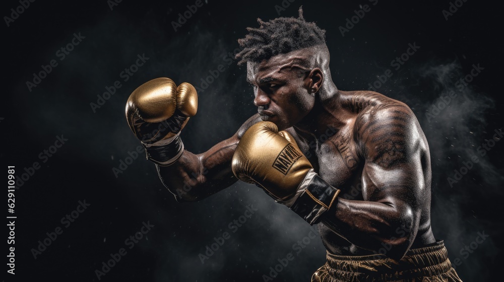 Boxer getting ready to fight.