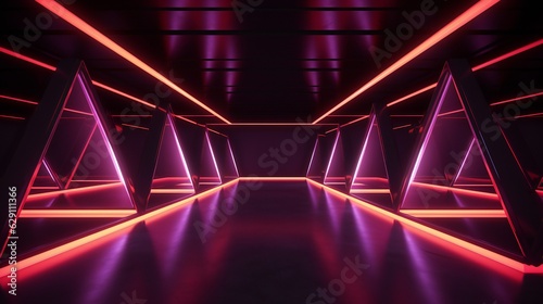 retro futuristic sci-fi neon scene © Harry