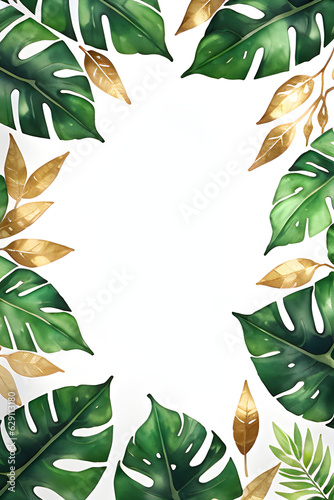 laurel wreath with leaves border frame