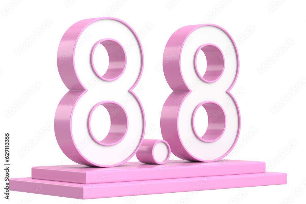 8.8 sale. August sale. 3D illustration. 8.8 sale. August sale. 3D illustration.