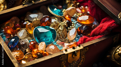 宝箱に入った宝石