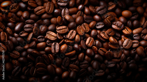 Bean Enchantment  A Captivating Coffee Background. Generative AI