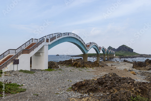 Sanxiantai Dragon Bridge in Taitung of Taiwan photo