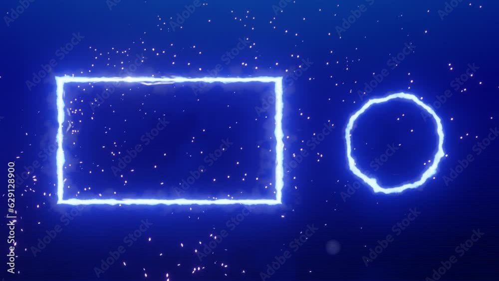 Blue Neon Gaming End Screen
