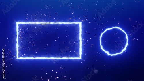 Blue Neon Gaming End Screen