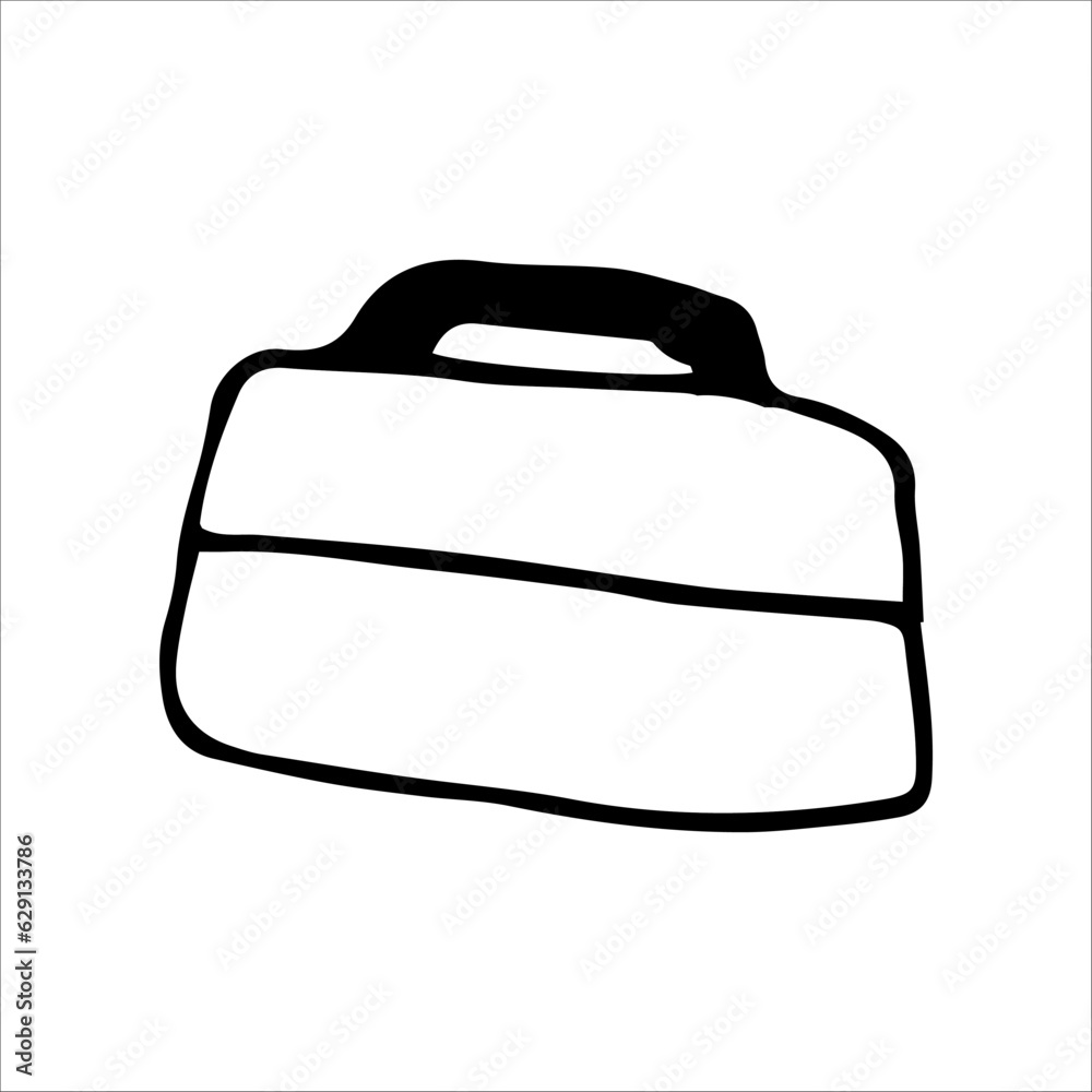 Work briefcase diplomat vector element on white Work briefcase diplomat vector element on white