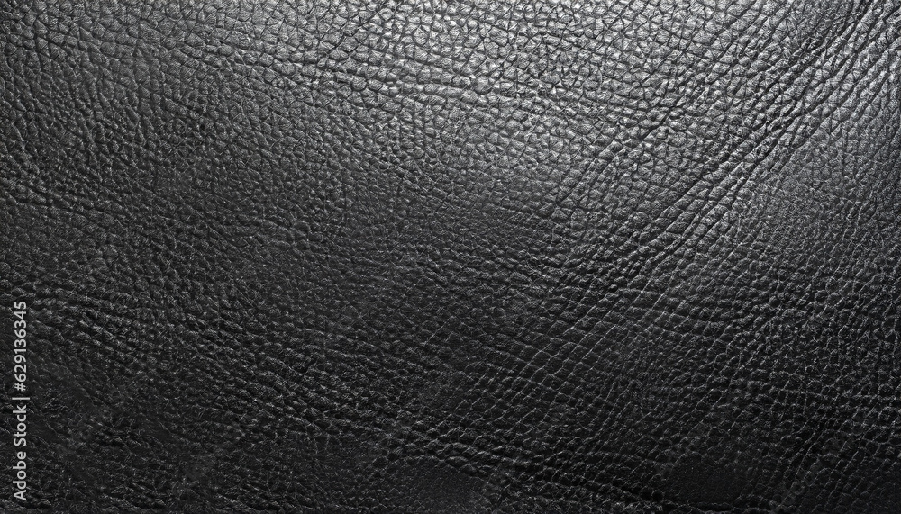 Black leather textured background. Texture-the smooth black leather.