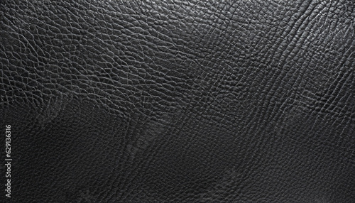 Black leather textured background. Texture-the smooth black leather.
