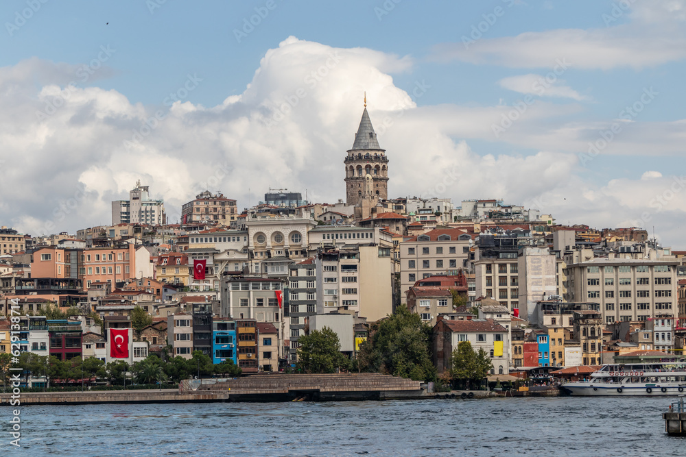 View across the Golden Horn to the Galata Tower