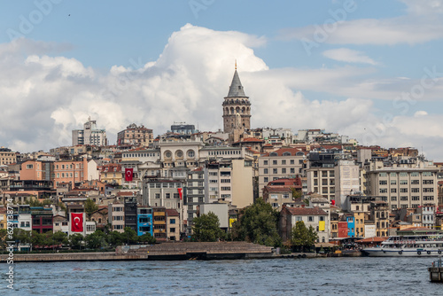 View across the Golden Horn to the Galata Tower