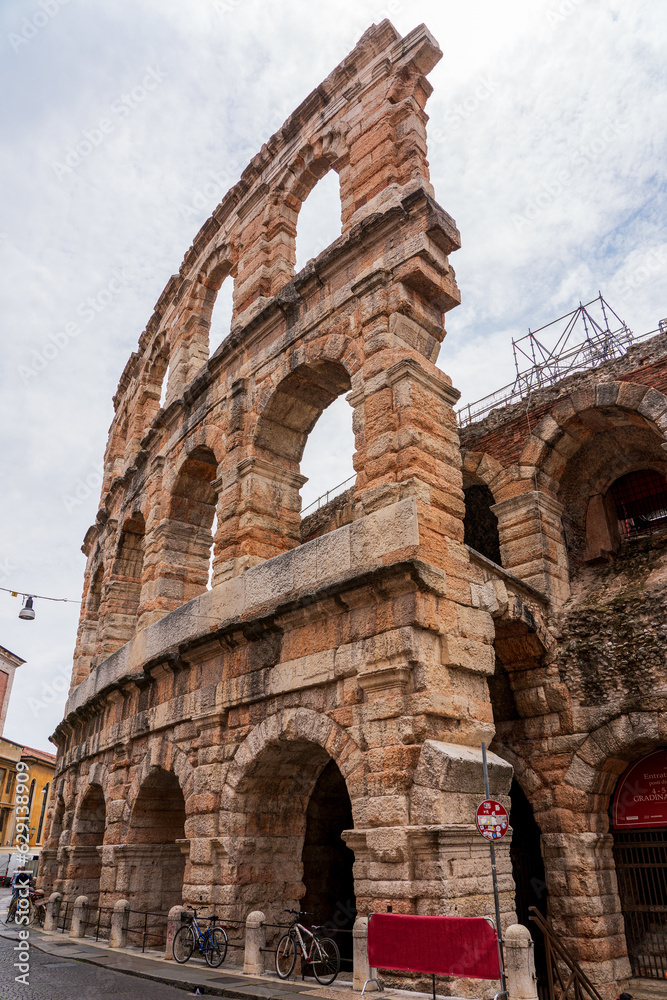 The historic Arena of Verona in Italy.
