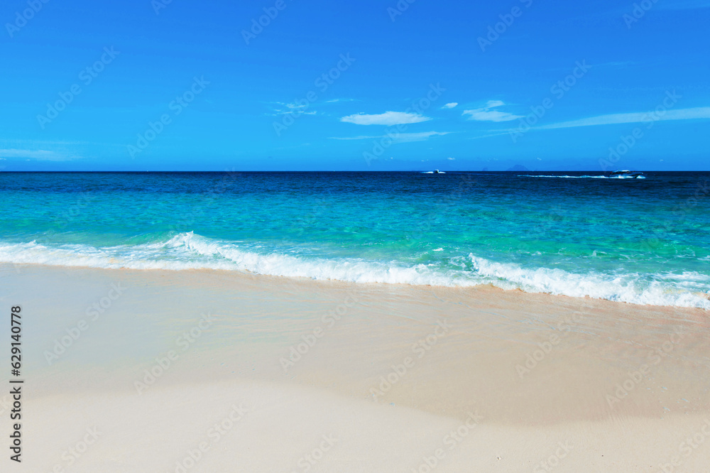 Beautiful beach and tropical sea