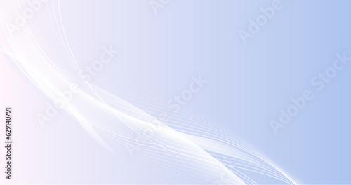 Abstract white dynamic wavy background. Futuristic hi-technology concept. Vector illustration