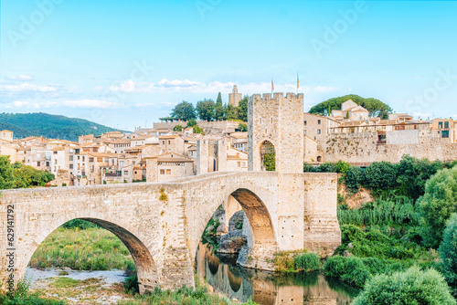 Medieval village of Besalu, Catalonia, Girona province in Spain. photo