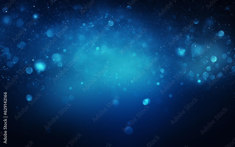 Abstract blue dust particles background Abstract blue dust particles background
