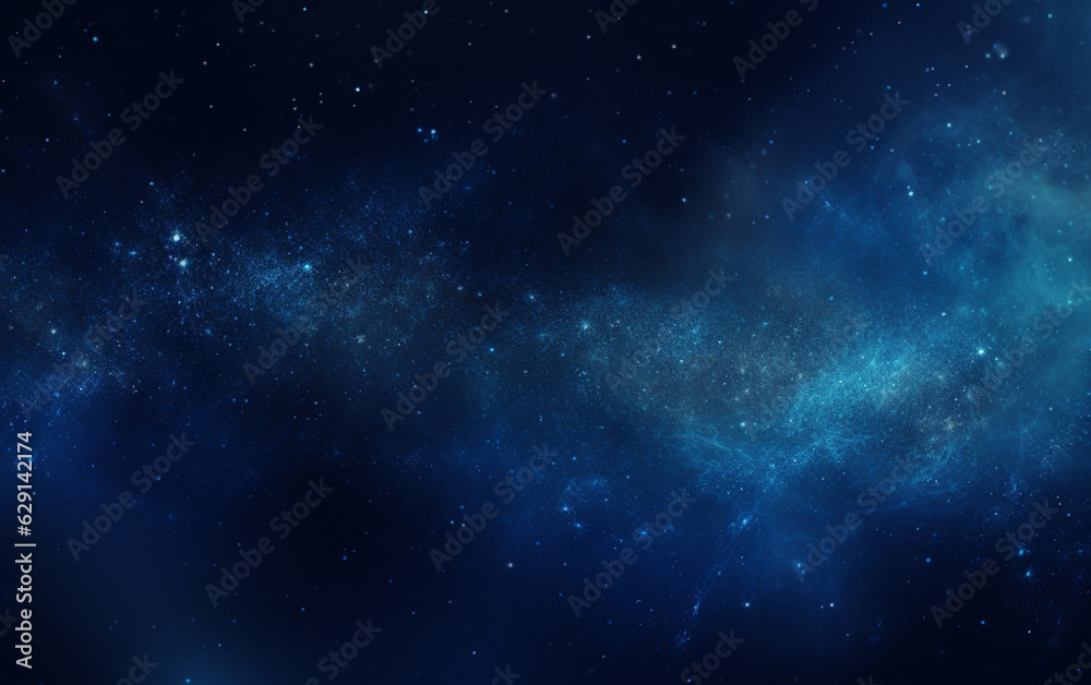 Abstract blue dust particles background