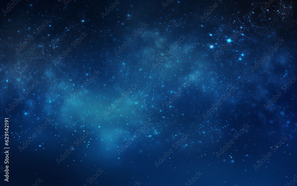 Abstract blue dust particles background