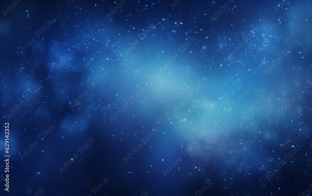 Abstract blue dust particles background