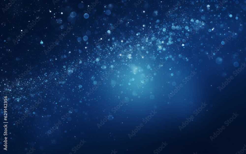 Abstract blue dust particles background